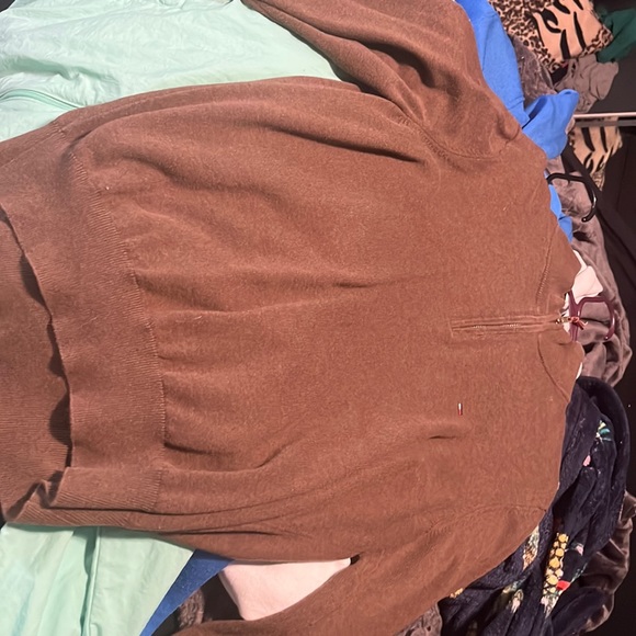 brown tommy zip up collar - Picture 1 of 1